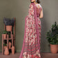 Rajwada Mauve  Georgette Plain Saree For Women