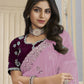 Rajwada Pink Organza Embroidered Elegant Saree For Women