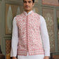 Rajwada White Silk Blend Plain Stitched Kurta Set For Men