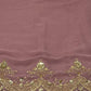 Rajwada Light Pink Georgette Embroidered & Cutwork Semi-Sitched Kurta Set For Women