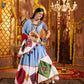 Rajwada Multicolor Viscose Cotton Embroidered Semi-Stitched lehenga With Patch Work And Stunning Tassels For Women