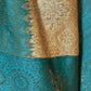 Rajwada Off White Silk Blend Woven Saree With Unstitched Blouse for Women