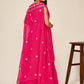 Rajwada Women Designer Pink Georgette Semi Stitched Lehenga With Unstitched Blouse