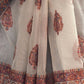 Rajwada White Silk Blend Woven Saree With Unstitched Blouse For Women