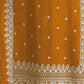 Rajwada Mustard Georgette  Embroidered Semi-Stitched Kurta Set For Women