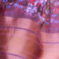 Rajwada Multicolor Satin Printed Saree With Unstitched Blouse For Women