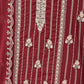 Rajwada Maroon Embroidered Georgette Semi Stitched Kurta Set With Dupatta For Women