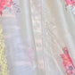 Rajwada Light Green Organza Printed Saree With Unstitched Blouse For Women