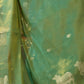 Rajwada Aqua Green Silk Blend Solid Saree For Women