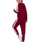 Rajwada Maroon Polyester Patterned Co-Ord Set For Women