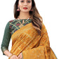 Rajwada Mustard Silk Blend Embellished Saree For Women