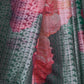 Rajwada Green Poly Viscose Printed Saree With Unstitched Blouse For Women