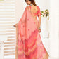 Rajwada Peach Cotton Linen Zari Work Saree For Women