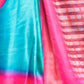 Rajwada Multicolor Silk Blend Printed Saree With Unstitched Blouse For Women