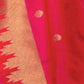 Rajwada Pink Silk Blend Woven Saree With Unstitched Blouse for Women