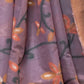 Rajwada Lavender Silk Blend Woven Saree With Unstitched Blouse For Women
