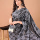 Rajwada Grey Georgette Sequin Elegant Saree For Women