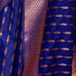 Rajwada Dark Blue Silk Blend Zari Work Saree For Women