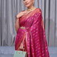 Rajwada Magenta Silk Blend Zari Work Saree For Women