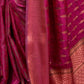 Rajwada Magenta Silk Blend Zari Work Saree For Women