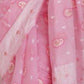 Rajwada Light Pink Cotton Solid Saree For Women