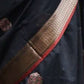 Rajwada Black Silk Blend Zari Work Saree For Women