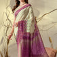 Rajwada Off White Silk Blend Printed Saree For Women