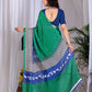 Rajwada Aqua Green Silk Blend Printed Saree For Women