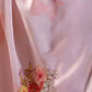 Rajwada Light Pink Satin Solid Saree For Women