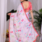 Rajwada White Satin Solid Saree For Women