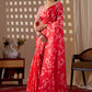 Rajwada Red Satin Solid Saree For Women