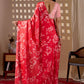 Rajwada Red Satin Solid Saree For Women