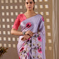 Rajwada Multicolor Satin Solid Saree For Women