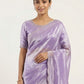 Rajwada Lavender Silk Blend Printed Saree For Women