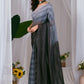 Rajwada Black Silk Solid Saree For Women