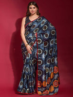 Rajwada - Multicolor Silk Blend Saree With Blouse Piece