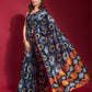 Rajwada - Multicolor Silk Blend Saree With Blouse Piece