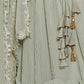 Rajwada Grey Georgette Embroidered Semi-Stitched Lehenga For Women