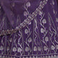 Rajwada Purple Georgette Embellished Semi Stitched Lehenga For Women