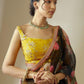 Rajwada Yellow Georgette Embellished Semi Stitched Lehenga For Women