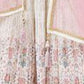 Rajwada White Georgette Printed Semi Stitched Lehenga For Women