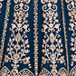 Rajwada Teal Blue Net Embellished Semi Stitched Lehenga For Women
