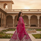 Rajwada Pink Net Embellished Semi Stitched Lehenga For Women