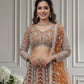 Rajwada Beige Net Embellished Semi Stitched Lehenga For Women