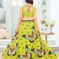 Rajwada Pista Georgette Embellished Semi Stitched Lehenga For Women
