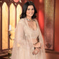 Rajwada Beige Net Embellished Semi Stitched Lehenga For Women