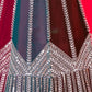 Rajwada Multi Colour Georgette Embellished Semi Stitched Lehenga For Women