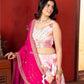 Rajwada Multi Colour Chinon Embellished Semi Stitched Lehenga For Women