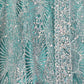 Rajwada Sky Blue Net Embellished Semi Stitched Lehenga For Women
