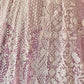Rajwada Lavender Net Embellished Semi Stitched Lehenga For Women
